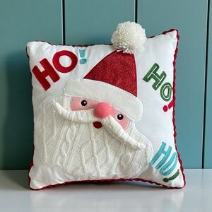 Festive Santa Claus Holiday Pillow